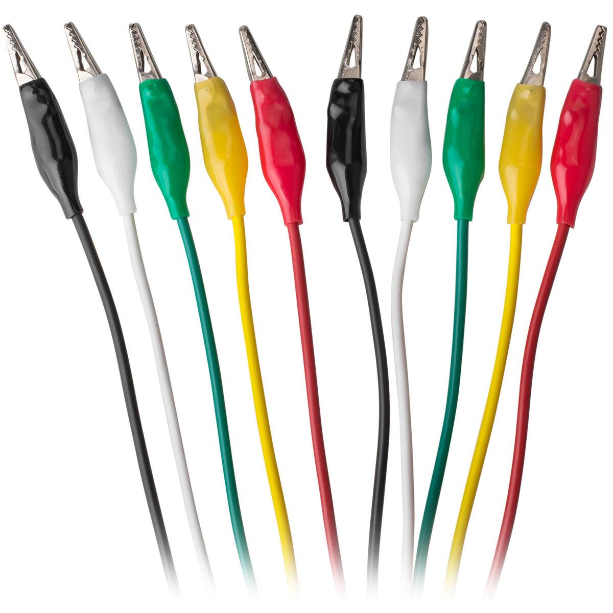 Medium Alligator Clip 22 AWG Test Lead Set 10 Pcs.